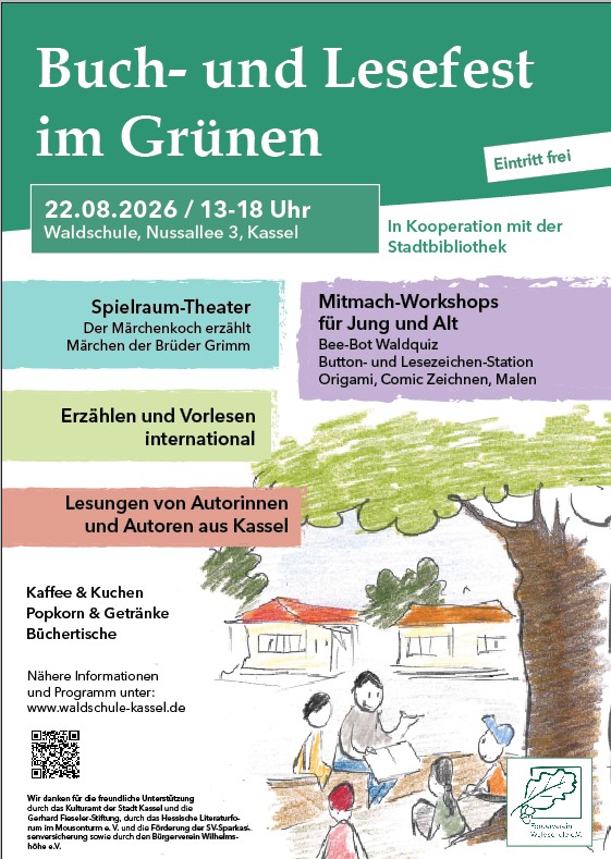 Plakat Buch- und Lesefest 2026 Walfdschule